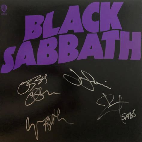black sabbath autographed memorabilia